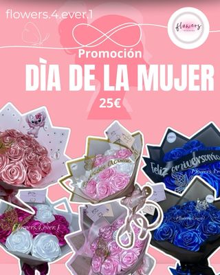 Ramos de flores satinadas