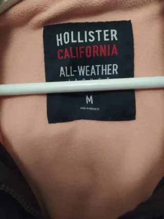 Chaqueta Hollister All-Weather Gris Talla M