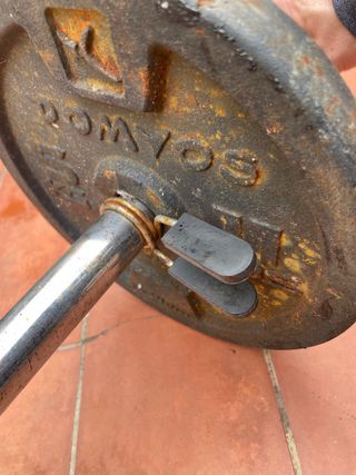 Peses amb la barra 10kg de 2kg i de 5kg 40€