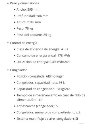 Nevera Combi LG Acero Inoxidable