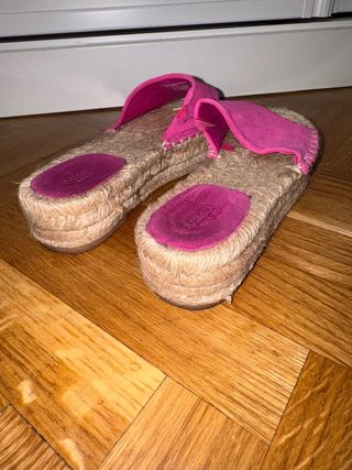 Plataforma rosa, talla 36