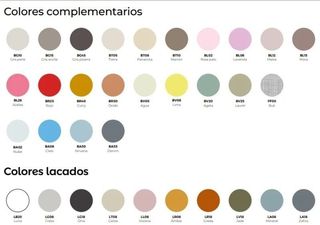 Litera modular beige y azul.