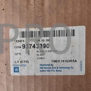 ESPEJO DEL RETROVISOR DERECHO CHEVROLET LACETTI