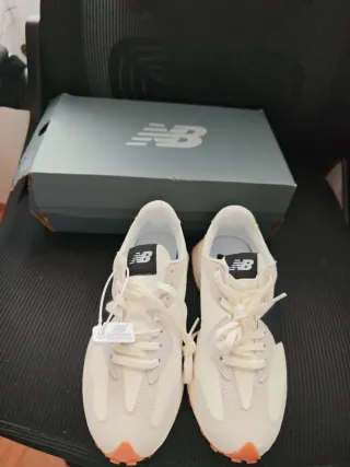 Zapatillas New Balance 327 Naranja Blanco