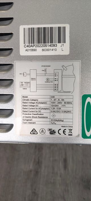 Nevera Portátil Alpicool 40L 12V/220V