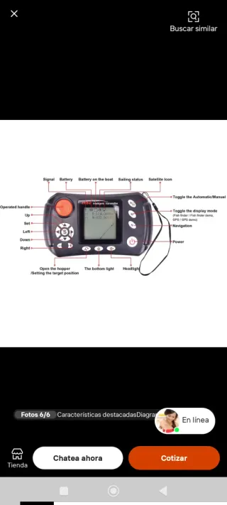 Barco cebador GPS Sonda