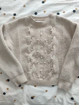 Jersey niña perlas 9-10 años