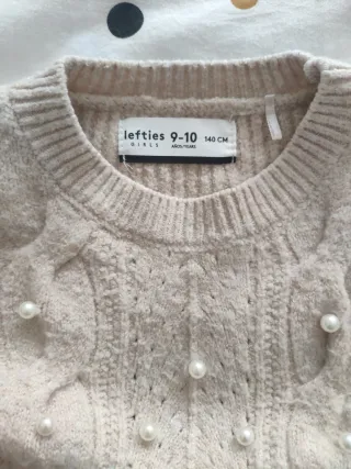 Jersey niña perlas 9-10 años