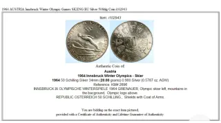 Austria 50 Schilling 1964 Olimpiadi Invernali