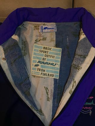 Giacca a vento Karhu Vintage 90s rara L/XL