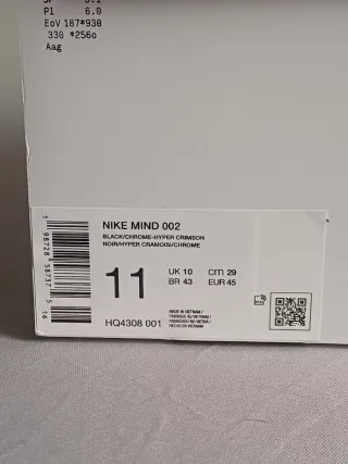 Nike Mind 002 Black | 45EU 11US