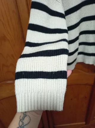 Jersey de punto rayas mujer