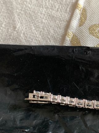 Pulsera Tenis Moissanita Diamantes Plata