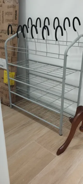 Zapatero metálico 4 baldas