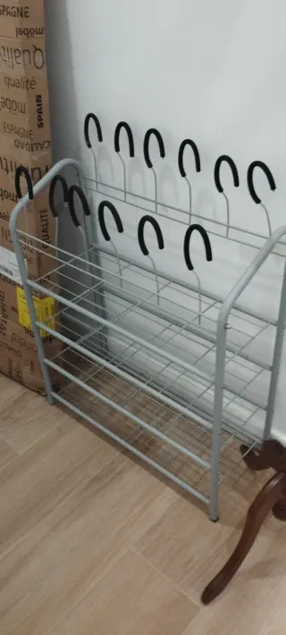 Zapatero metálico 4 baldas