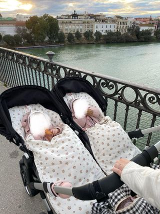 Bugaboo Donkey 3 Gemelar negro y gris