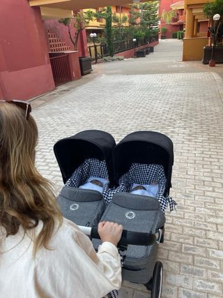 Bugaboo Donkey 3 Gemelar negro y gris