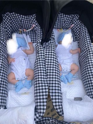 Bugaboo Donkey 3 Gemelar negro y gris