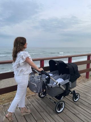 Bugaboo Donkey 3 Gemelar negro y gris