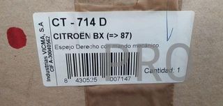 espejo citroen bx derecho nuevo