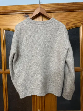 Massimo Dutti Suéter Gris Talla L