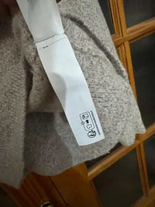 Massimo Dutti Suéter Gris Talla L