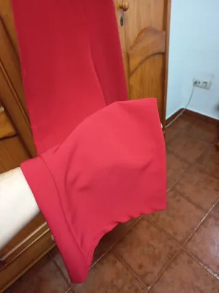 Mono largo mujer rojo