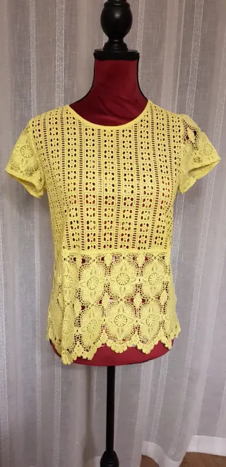 Pack 2 Camisetas Cortefiel Blancas y Amarillas T38