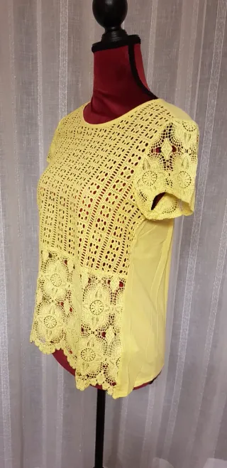 Pack 2 Camisetas Cortefiel Blancas y Amarillas T38