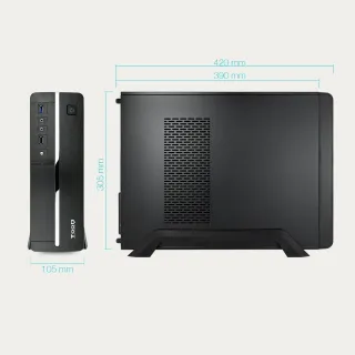 Caja Slim MicroATX/Mini-ITX SFX 500W TQC-3005U3