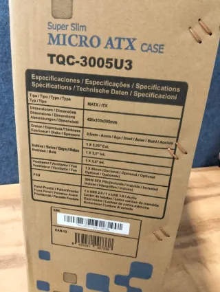 Caja Slim MicroATX/Mini-ITX SFX 500W TQC-3005U3
