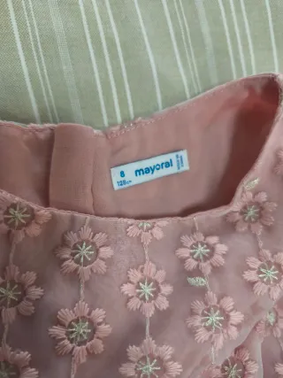 Vestido ceremonia rosa Mayoral Talla 8