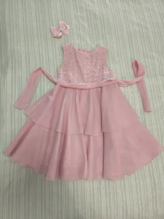 Vestido ceremonia rosa Mayoral Talla 8