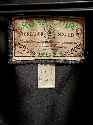 Chaqueta de Piel Vintage Oversize - Rosa Cuir Crea