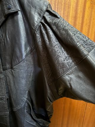 Chaqueta de Piel Vintage Oversize - Rosa Cuir Crea