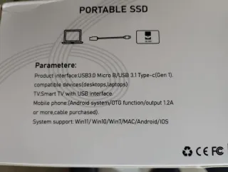 Disco Duro Portátil 4TB M.2 Type-C