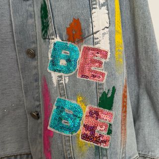 Cazadora vaquera customizada Y2K