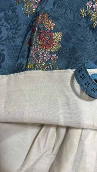 Traje de Fallera Azul Floral