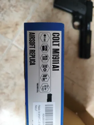 Pistola Juguete Colt M1911 A1 Negra