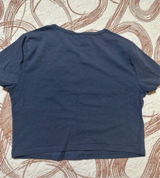 Crop top Bershka azul