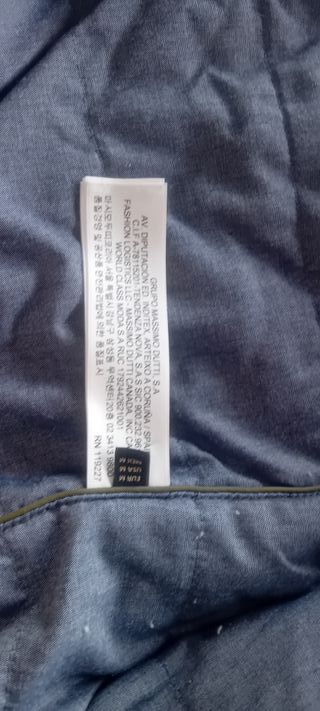 Cazadora hombre beige/verde