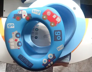 2 Adattatore Riduttore WC Infantile + REGALO pannolini