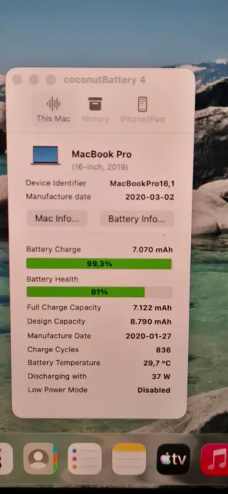 Macbook Pro 2019 16"