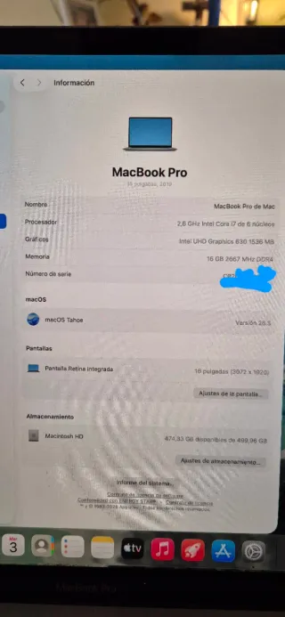Macbook Pro 2019 16"