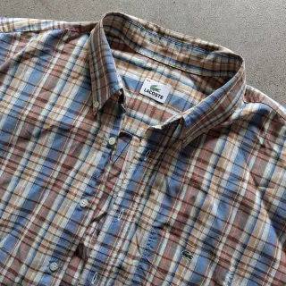 Lacoste camisa vintage manga corta hombre