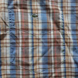 Lacoste camisa vintage manga corta hombre