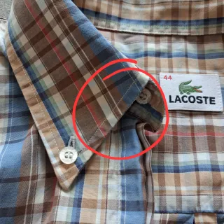 Lacoste camisa vintage manga corta hombre