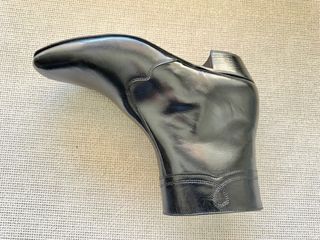 Botin hombre piel vestir negro tacon cubano