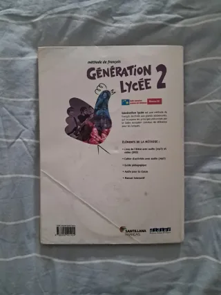 Libro Francés 1°Bachillerato GENERATION LYCEEA2/B1
