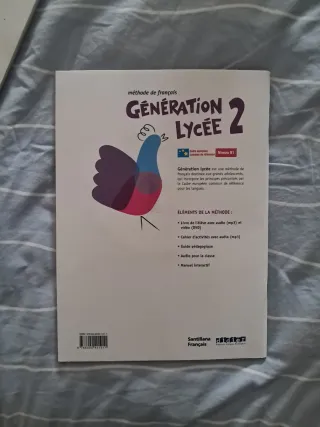 Libro Francés 1°Bachillerato GENERATION LYCEEA2/B1